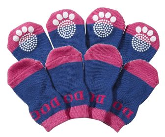 Pet Socks W/ Rubberized Soles (size: large)